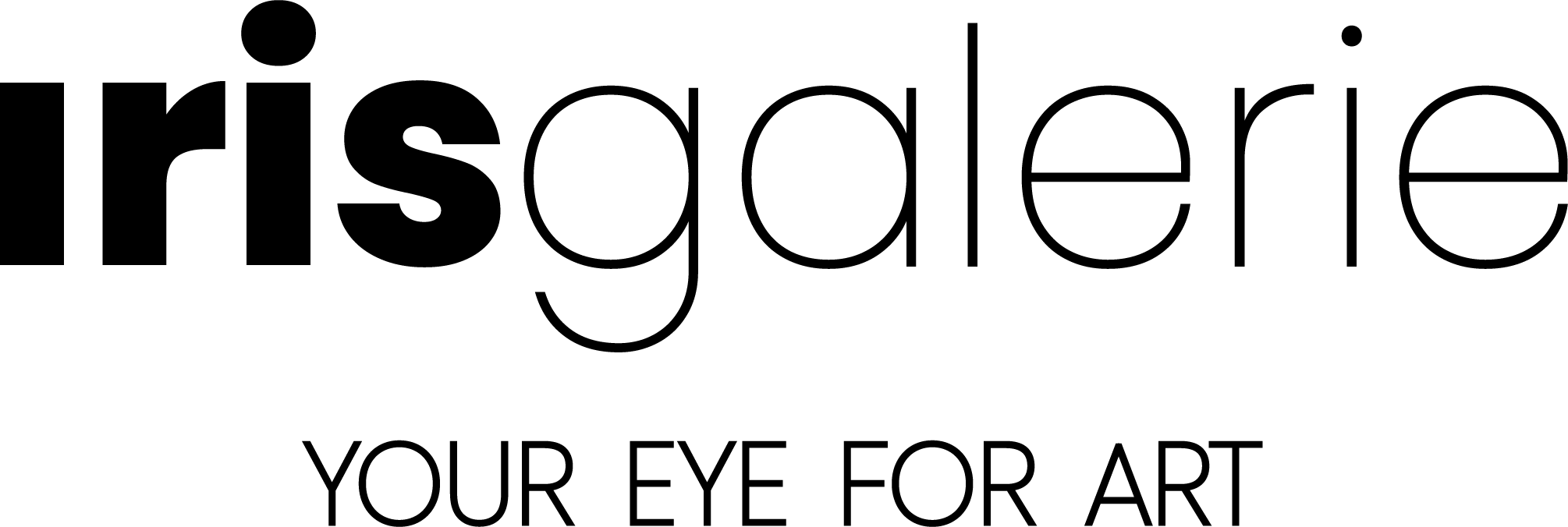 Iris gallery logo with tagline